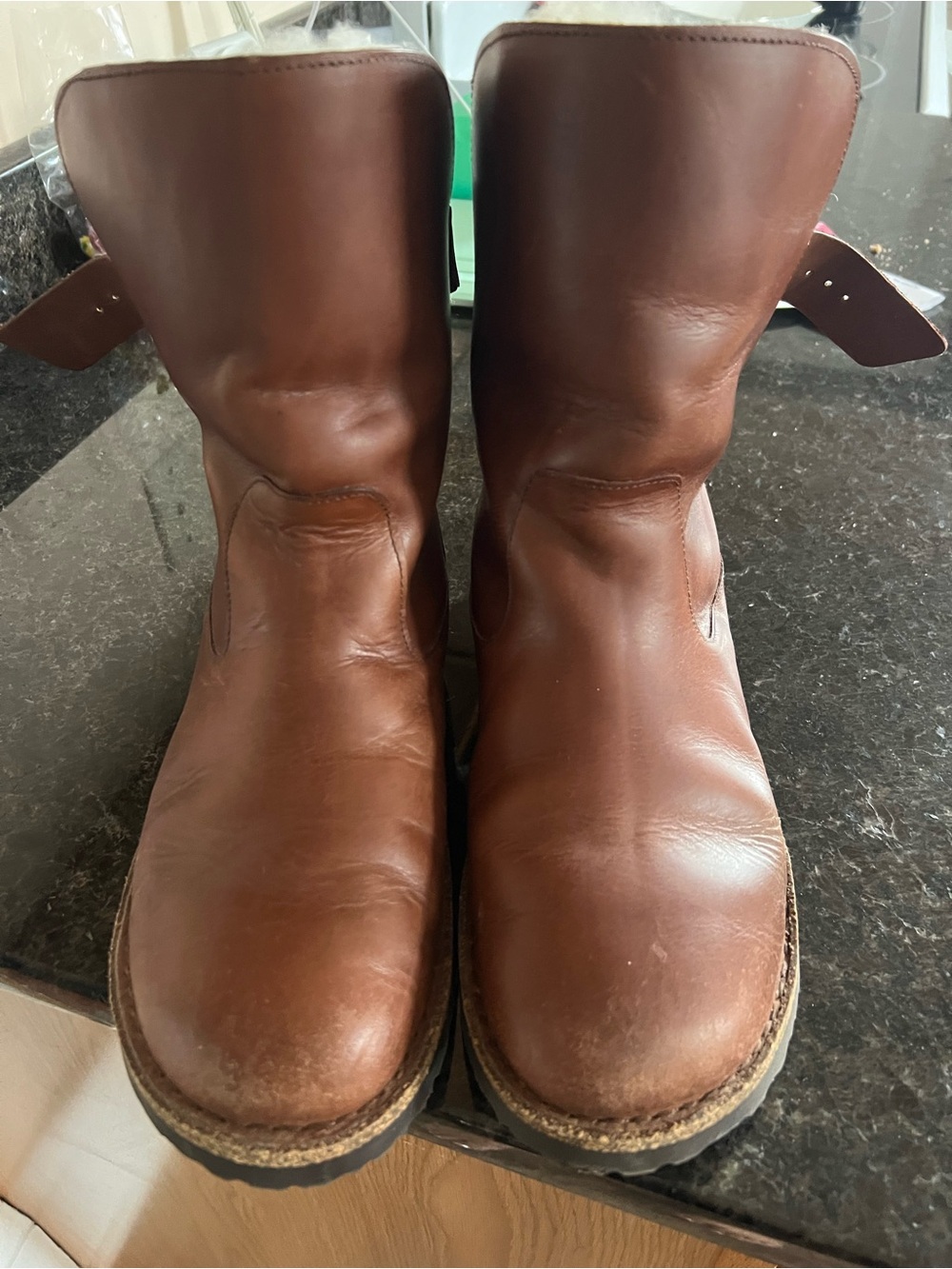 Birkenstock Brown Leather Women's Moto Boots